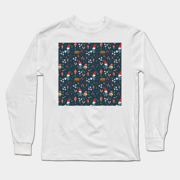 Garden Gnomes Long Sleeve T-Shirt by KathrinLegg